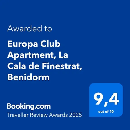 Apartment Europa Club Apartment, La Cala De Finestrat, Benidorm, Next To The Beach, Ground Floor, Air Cond
